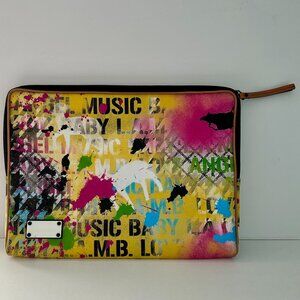 L.A.M.B. Yellow Multi-Color Graffiti Laptop Sleeve
